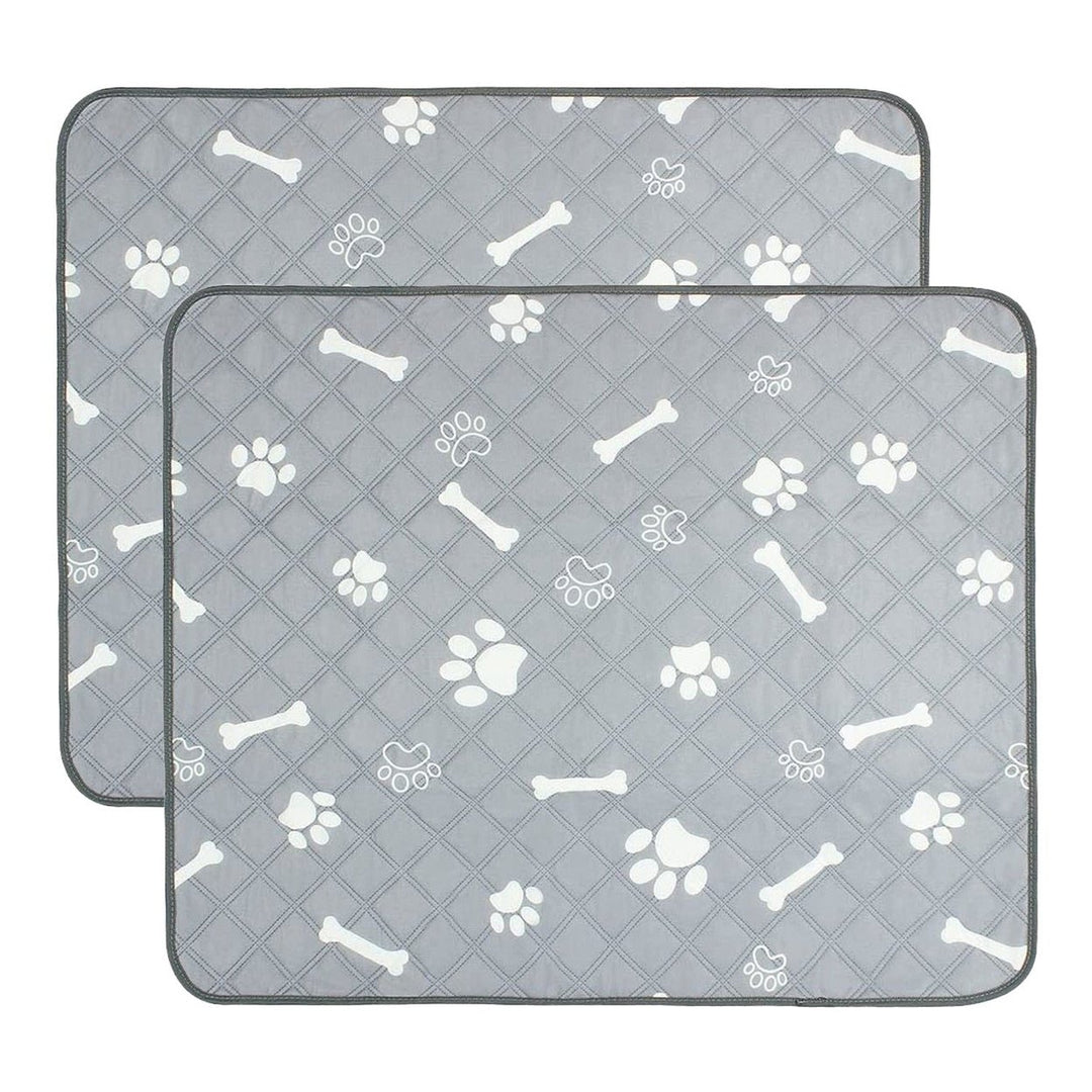 2Pcs Washable Pet Pee Pads For Puppy Kittens Dogs Cats Reusable Potty Mats Machine Washable Image 1