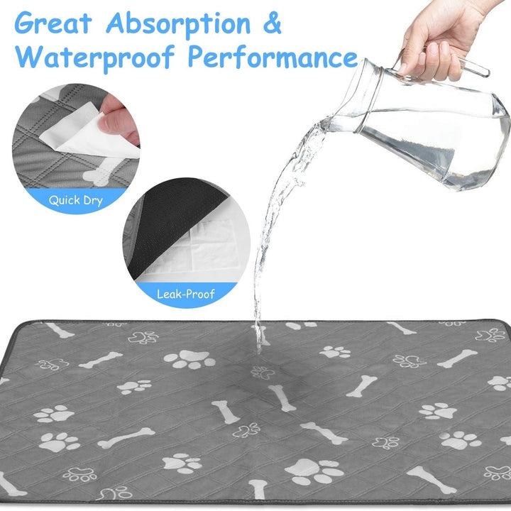 2Pcs Washable Pet Pee Pads For Puppy Kittens Dogs Cats Reusable Potty Mats Machine Washable Image 4