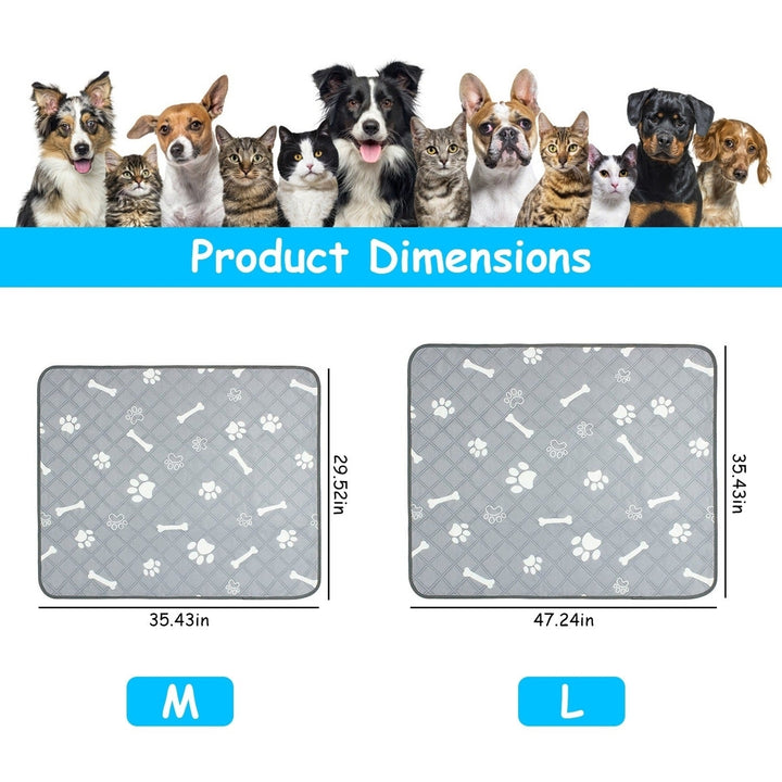 2Pcs Washable Pet Pee Pads For Puppy Kittens Dogs Cats Reusable Potty Mats Machine Washable Image 8