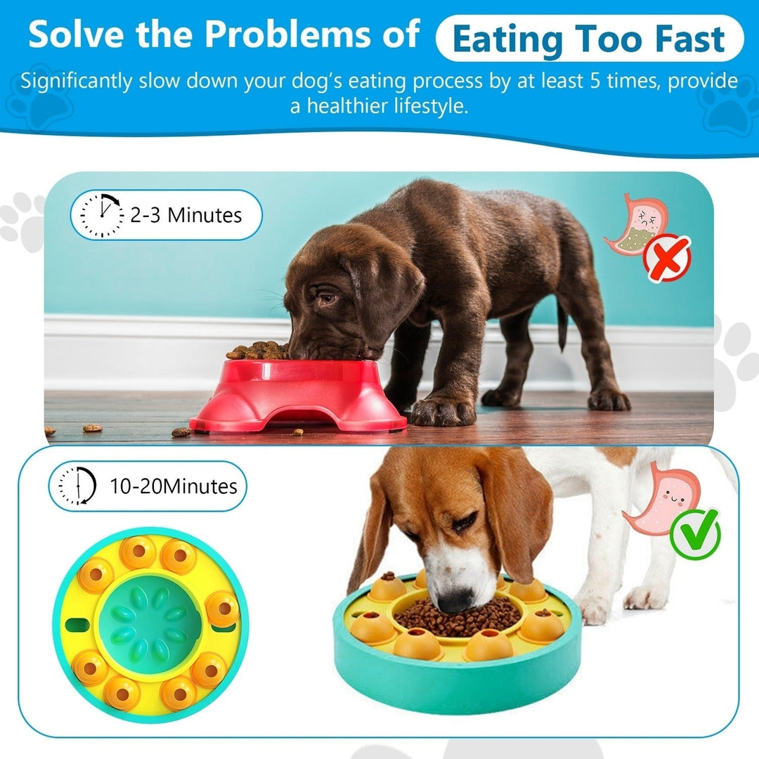 Dog Puzzle Food Feeder Slow Feeding Bowl Interactive Toy Dog Treat Dispensing Toy Image 11