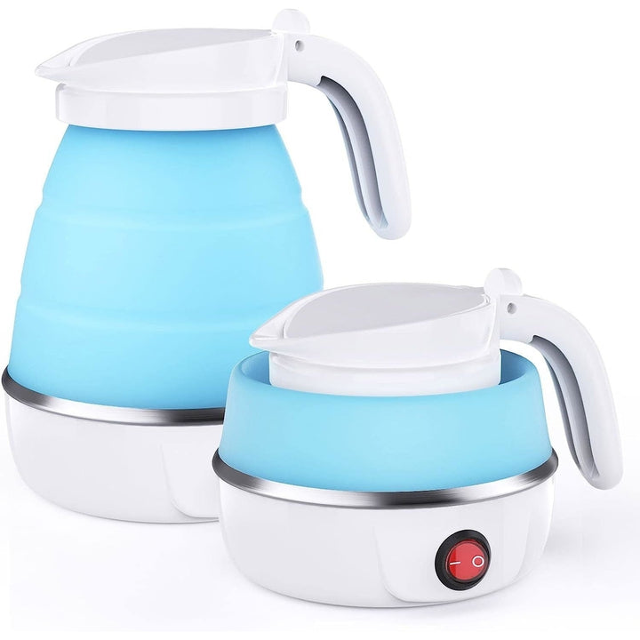 Foldable Electric Kettle Camping Kettle Mini Travel Kettle Silicond Electric Water Boiler Tea Coffee Kettle Collapsible Image 1