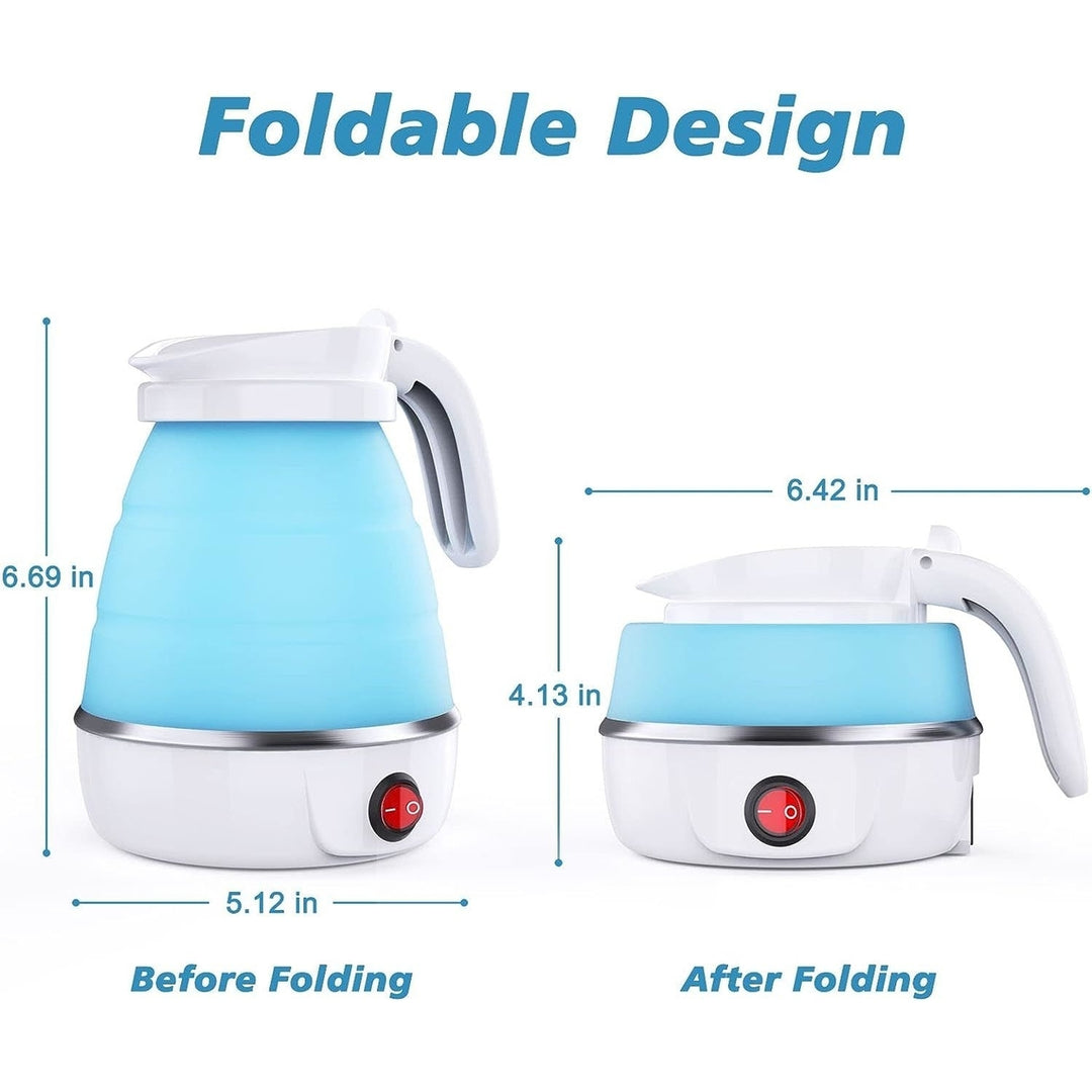 Foldable Electric Kettle Camping Kettle Mini Travel Kettle Silicond Electric Water Boiler Tea Coffee Kettle Collapsible Image 2