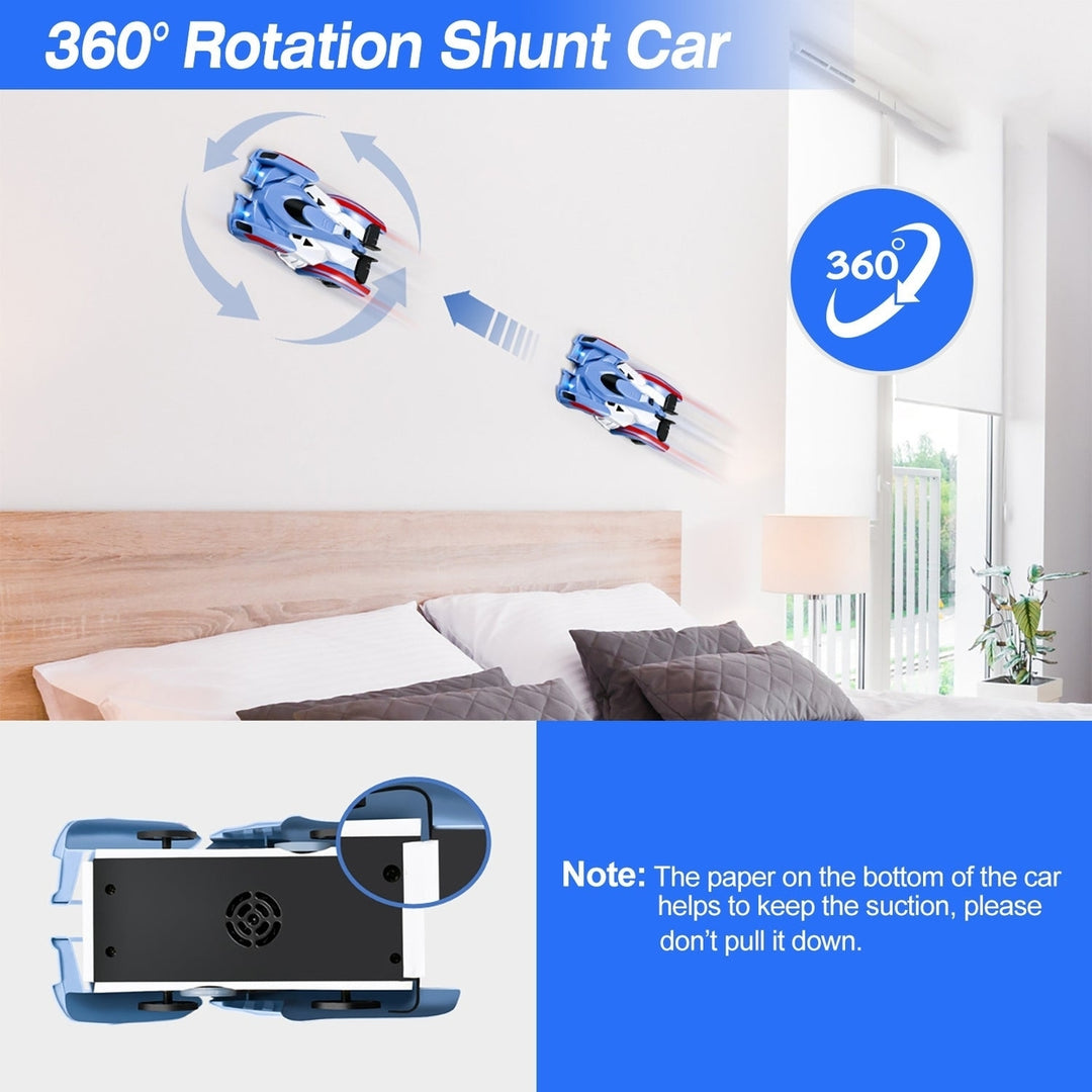 Electric Wall Climbing Car Toy 360 Degree Rotating Shunt Car Remote Control Dual Mode RC Car Rechargeable Toy Car with Image 3