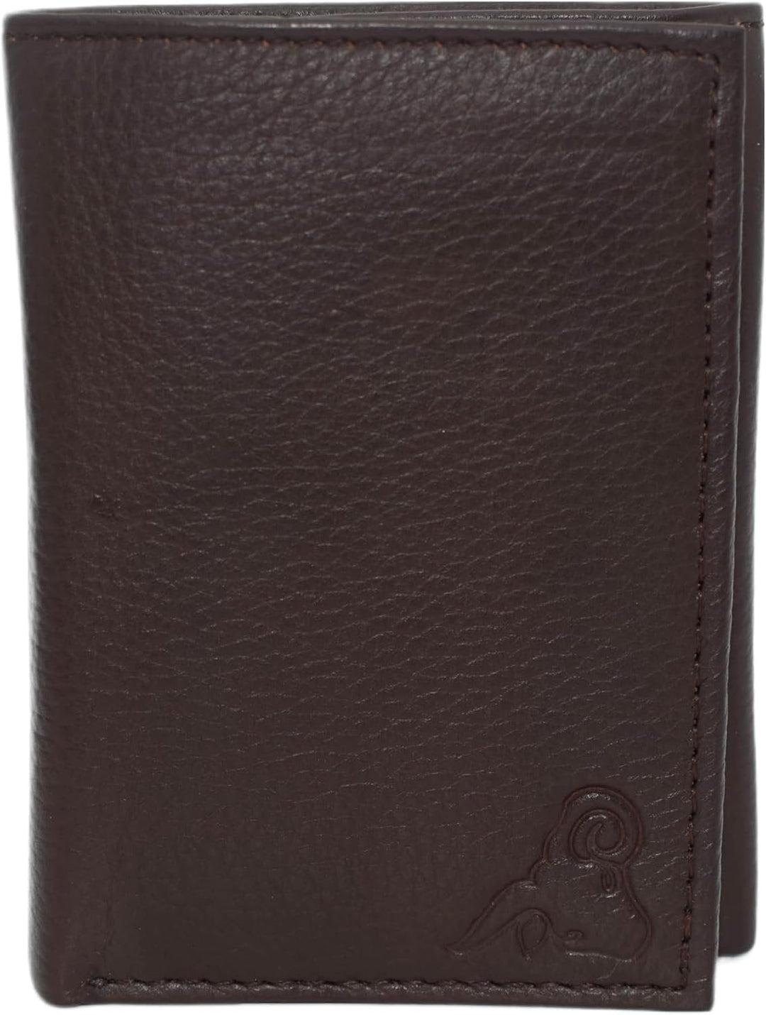 Cavelio Genuine Leather Mens RFID Blocking Slim Trifold Wallet Back ID Window with Gift Box (Black) Image 7