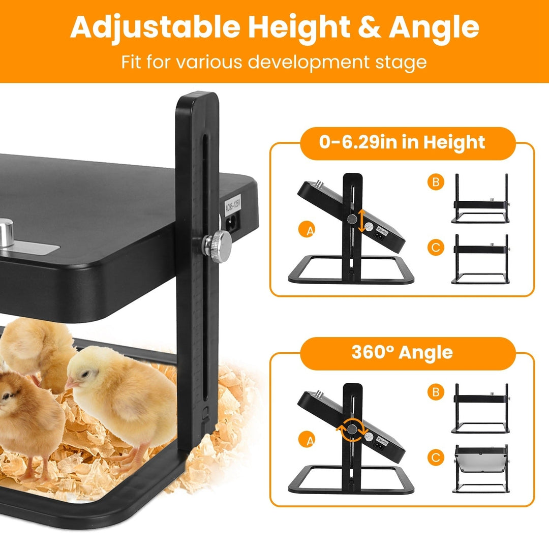 Brooder Heater For Chicks with Height Angle Adjustable Heating Panel 21W Incubator Chick Brooder Heating Plate Image 6