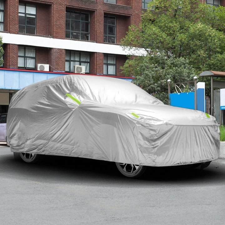 Full Coverage Car Cover Waterproof UV Protection Automotive Cover Outdoor Universal Car Cover with Reflective Strips Image 1