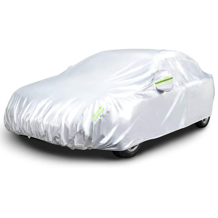 Full Coverage Car Cover Waterproof UV Protection Automotive Cover Outdoor Universal Car Cover with Reflective Strips Image 6