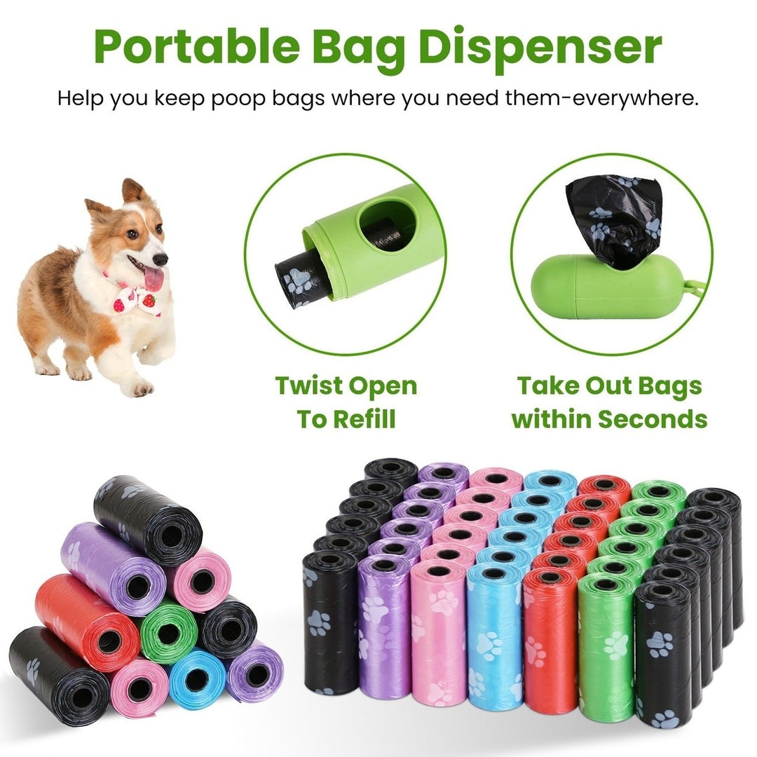 45 Rolls 675 Count Dog Waste Bags Disposable Dog Poop Bags with Dispenser Leakproof Unscented Image 4