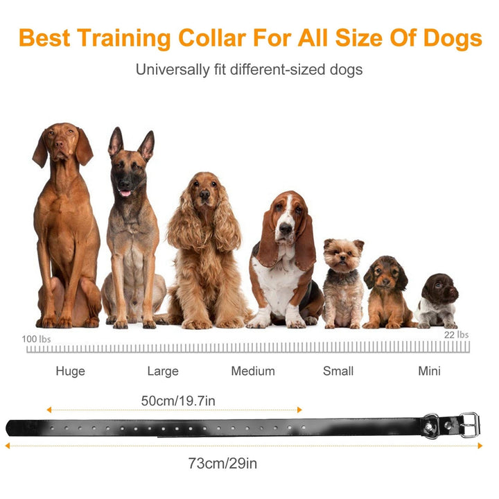 Dog Training Collar IP67 Waterproof Rechargeable Dog Shock Collar with 1640FT Remote Range Beep Vibration Shock 3 Image 7