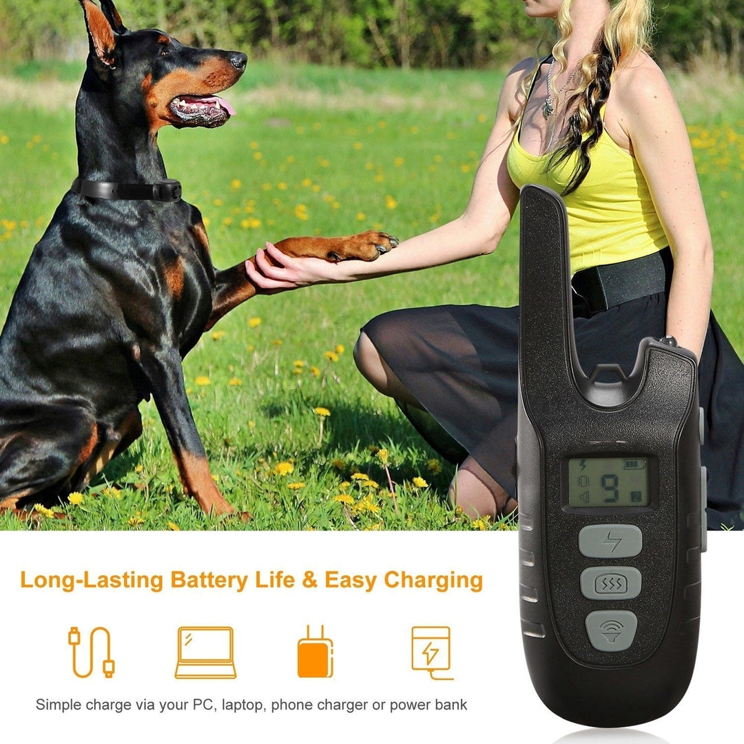 Dog Training Collar IP67 Waterproof Rechargeable Dog Shock Collar with 1640FT Remote Range Beep Vibration Shock 3 Image 8