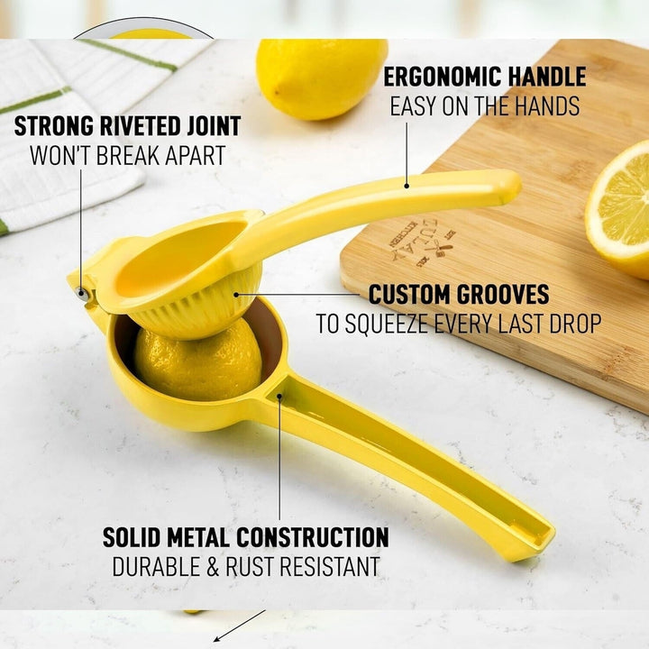 Heavy Duty Metal Orange Citrus Lemon Squeezer Manual Fruit Juicer Press Tool Image 10