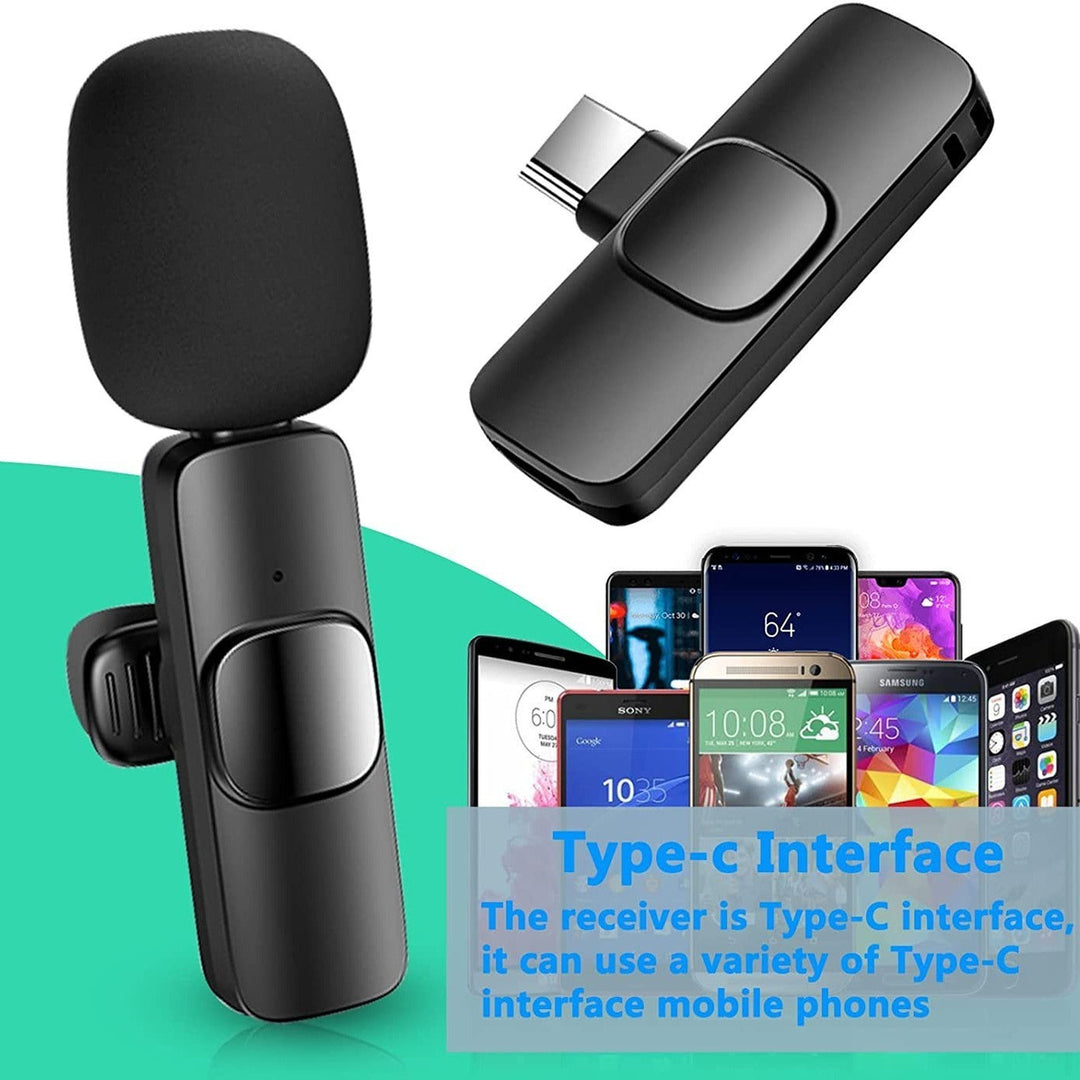 Wireless Lavalier Lapel Microphone For IPhone IPad Professional Wireless Clip Mic Cordless Omnidirectional Condenser Image 2