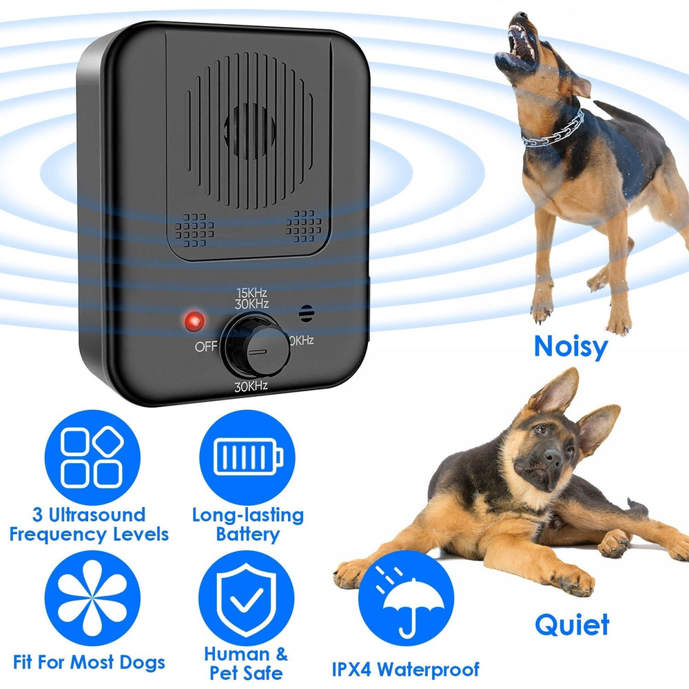 Ultrasonic Anti barking Device Sensing Sonic Bark Deterrent with 3 3 Ultrasonic Frequency Levels Indoor Outdoor Dog Bark Image 2