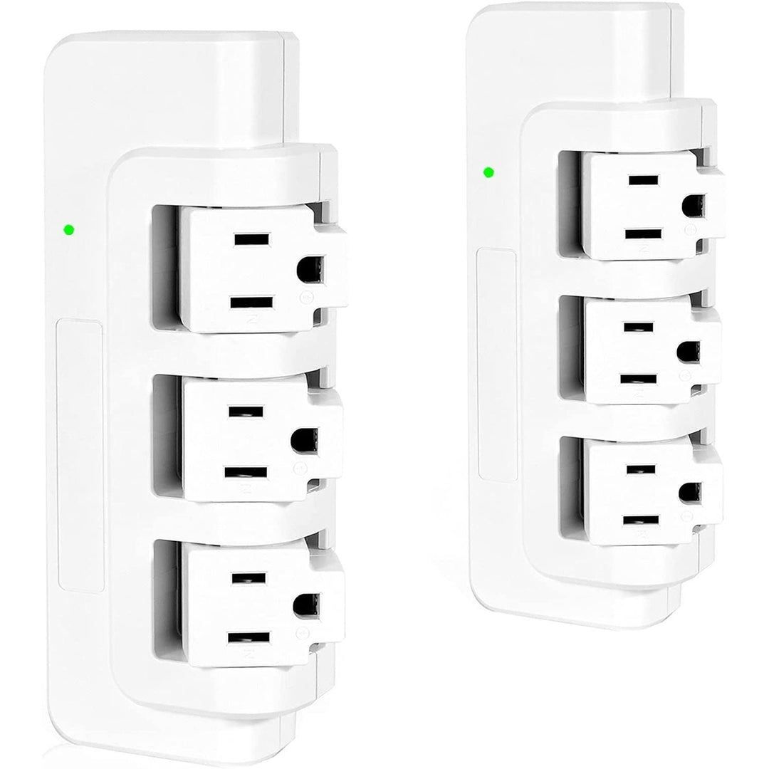 Portable Power Strip Tower 3 Outlets with Extender Multi Sockets Wall Mount for Home Office Image 1