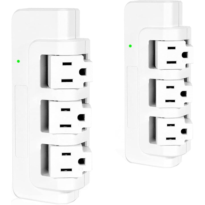 Portable Power Strip Tower 3 Outlets with Extender Multi Sockets Wall Mount for Home Office Image 1