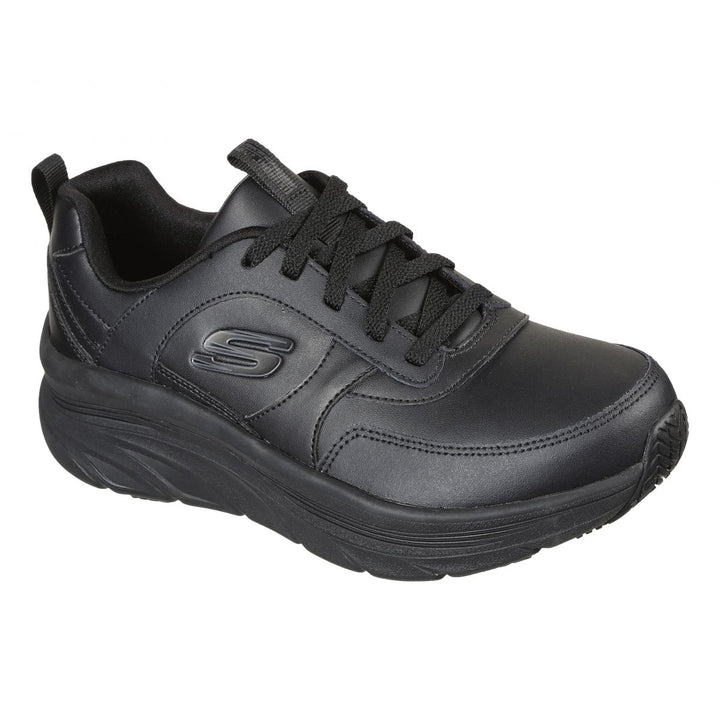 SKECHERS WORK Womens Relaxed Fit DLux Walker SR Soft Toe Work Shoe Black - 108018-BLK CHARCOAL Image 2