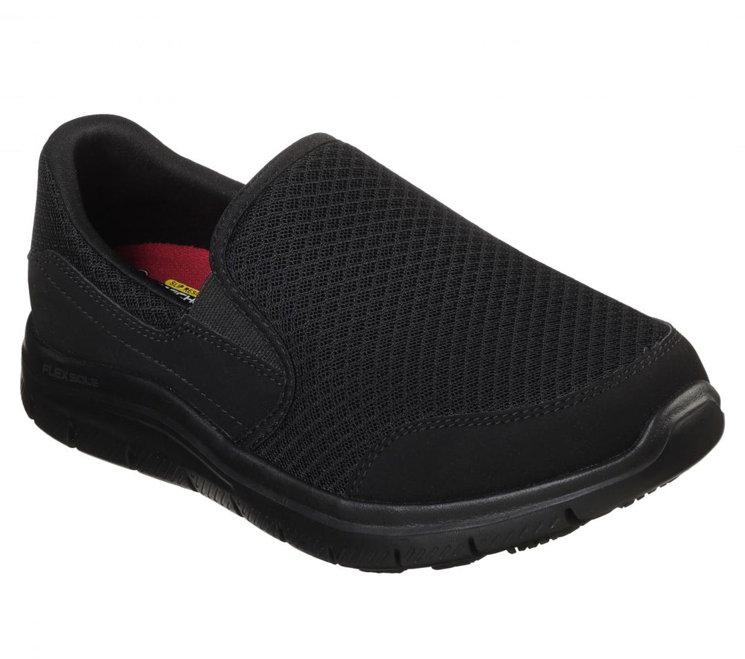 SKECHERS WORK Womens Cozard SR Soft Toe Slip Resistant Work Shoe Black - 76580-BLK BLACK Image 2