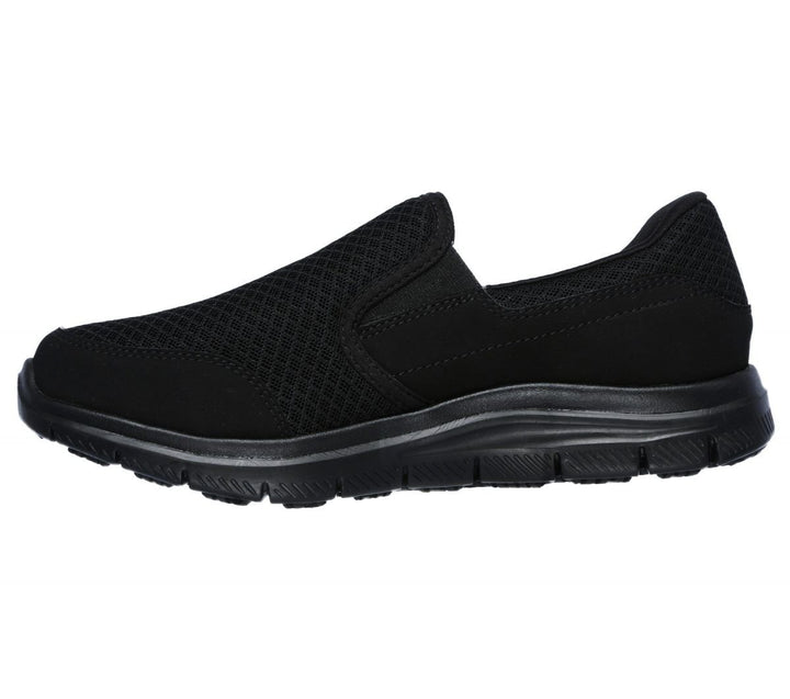 SKECHERS WORK Womens Cozard SR Soft Toe Slip Resistant Work Shoe Black - 76580-BLK BLACK Image 3