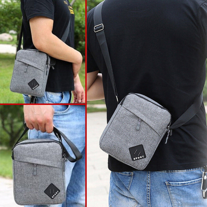 Men Messenger Bag Crossbody Fanny Packs Purse Small Backpack Shoulder Bags Image 2