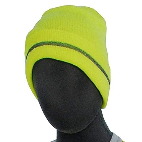 Majestic Glove 75-8201 Knit Acrylic Beanie High Visibility Yellow One Size Image 1