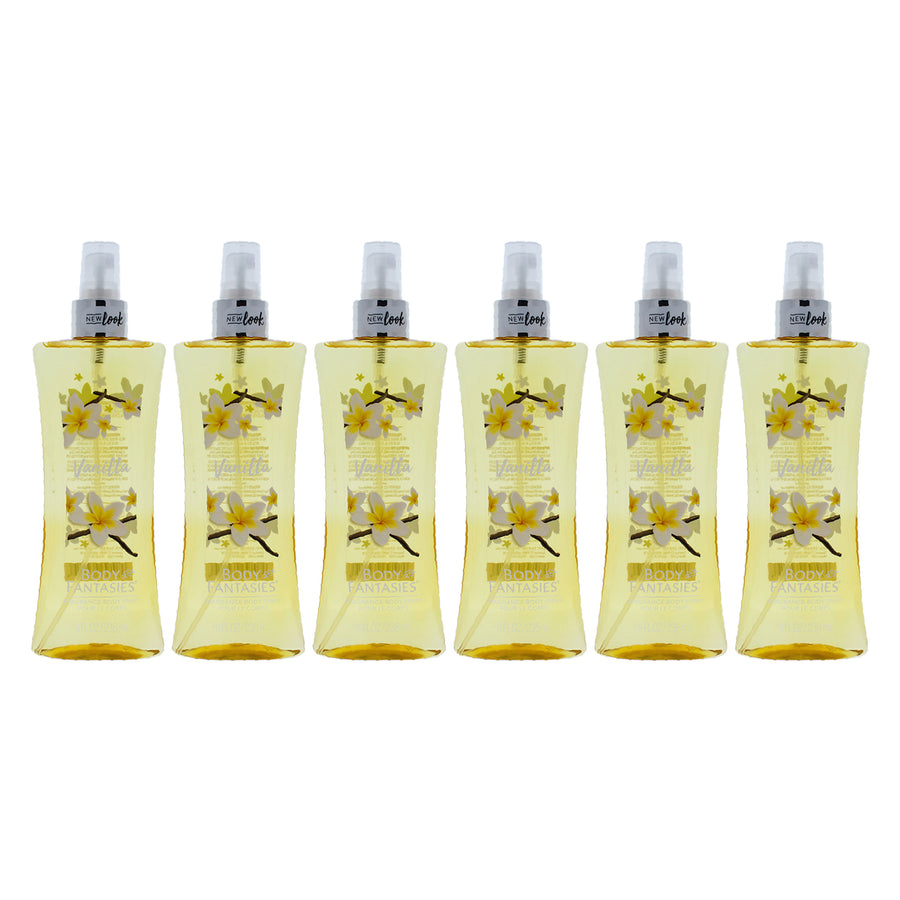 Body Fantasies Vanilla Body Spray - Pack of 6 8 oz Image 1