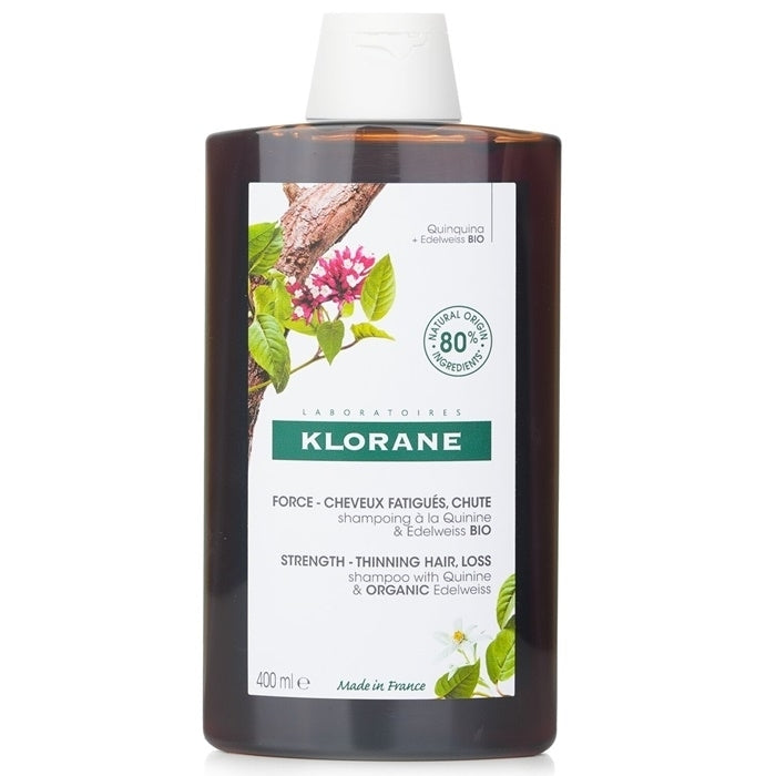 Klorane Shampoo With Quinine and Organic Edelweiss (Strength Thinning Hair) 400ml Image 1