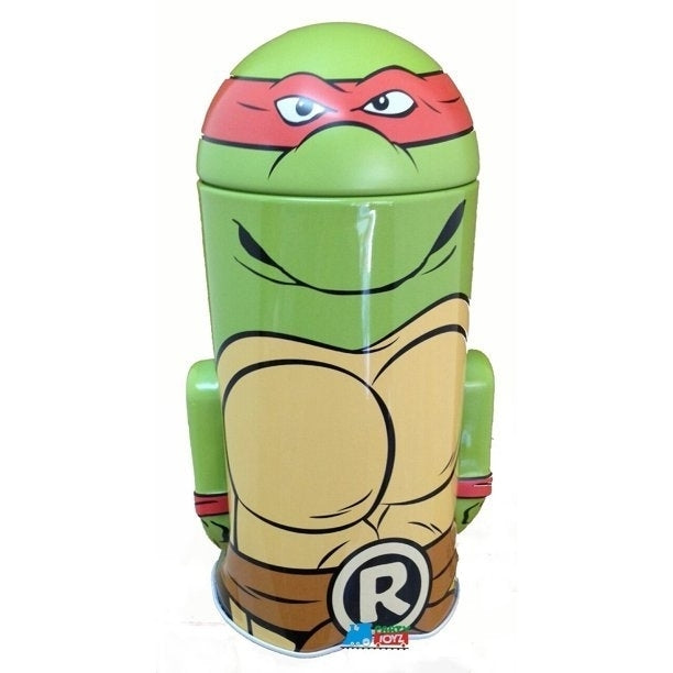 Teenage Mutant Ninja Turtles Rounded Figure Tin Coin Bank - Raphael Image 1