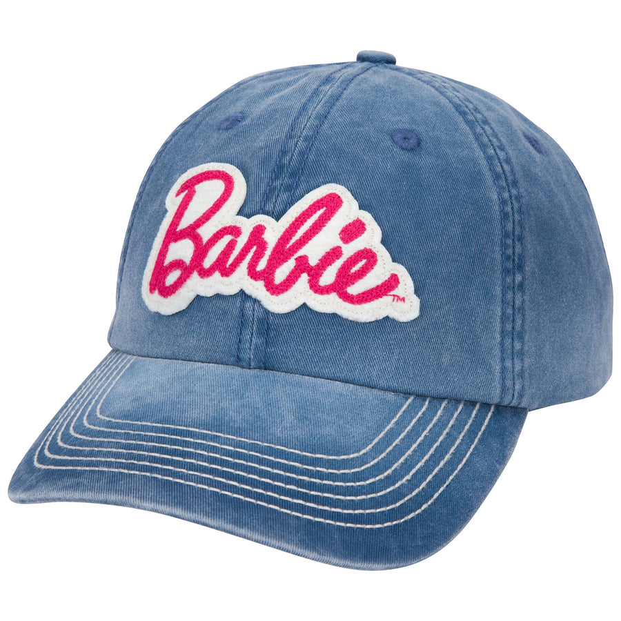 Barbie Logo Snapback Denim Hat Image 1