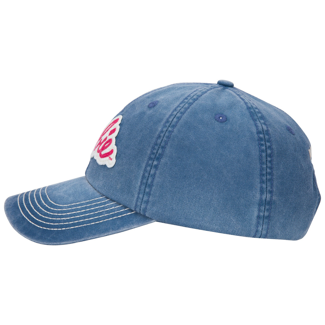 Barbie Logo Snapback Denim Hat Image 4