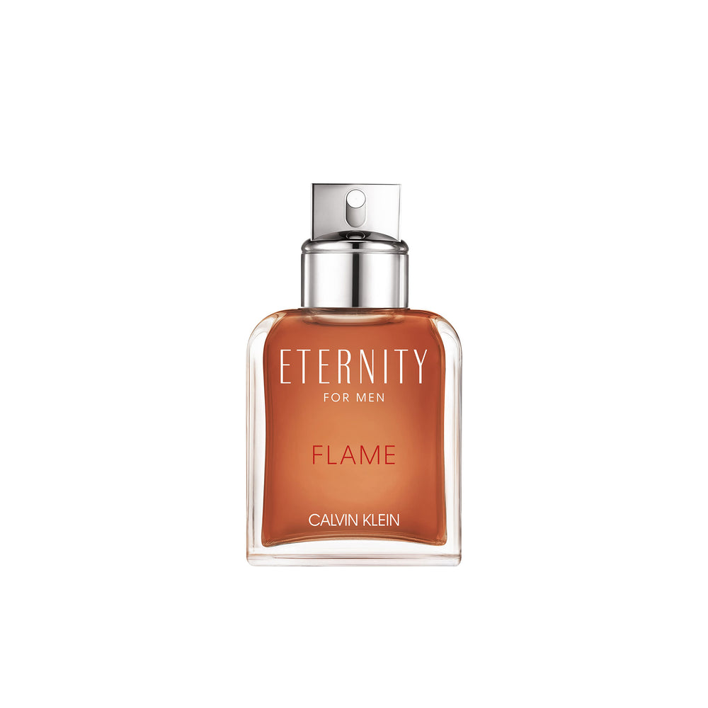 Calvin Klein Eternity Flame EDT Spray 3.4 Oz Amber Fougere Fragrance for Men Image 2