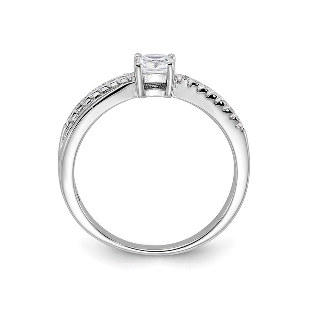 Sterling Silver Cubic Zirconia (CZ) Polished Promise Ring Image 4