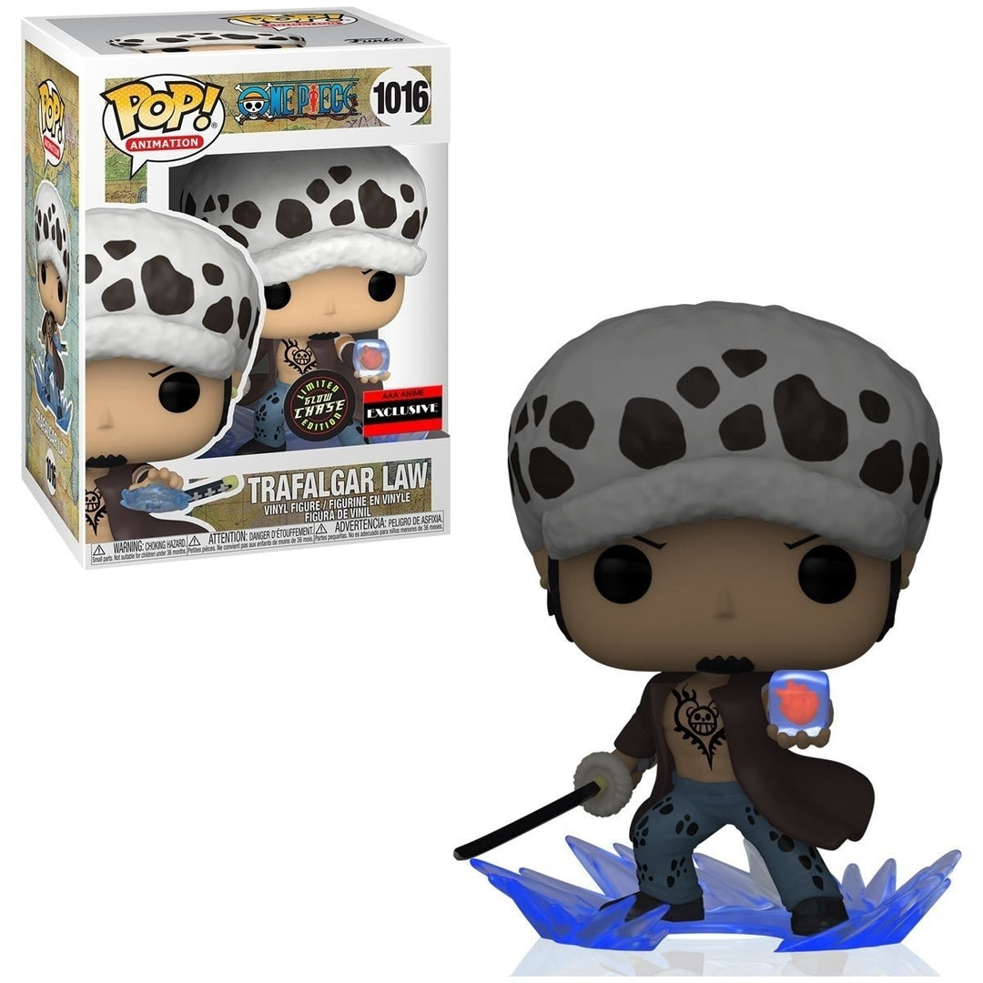 Trafalgar Law Funko POP Chase One Piece AAA Animation Exclusive 3.75in Figure Image 1