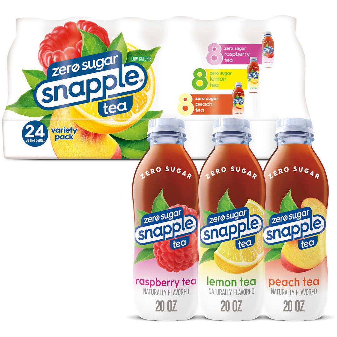 Snapple Tea Zero Sugar Variety Pack20 Fluid Ounce (Pack of 24) Image 3