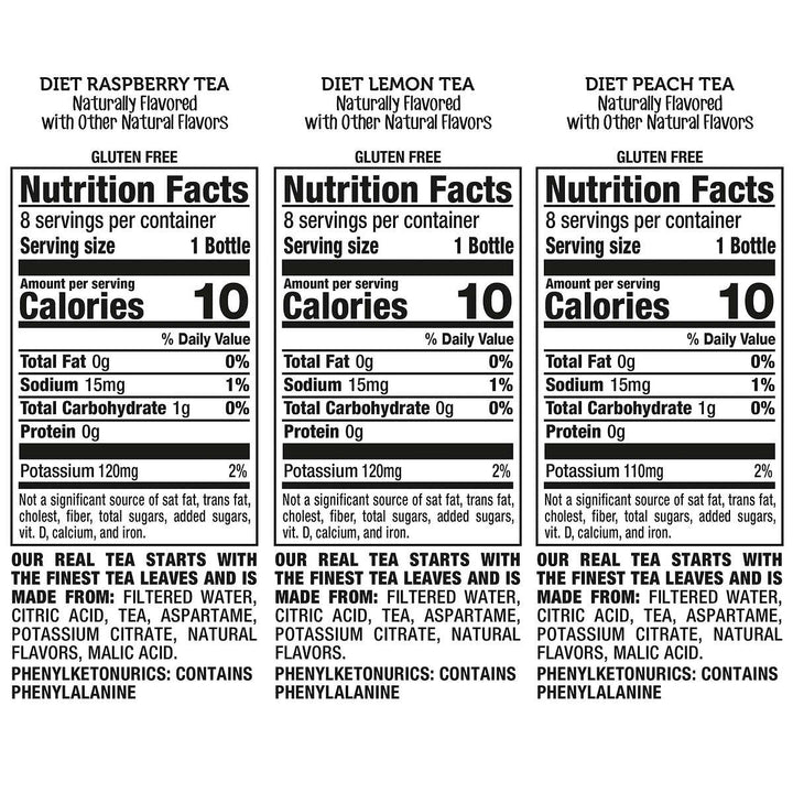 Snapple Tea Zero Sugar Variety Pack20 Fluid Ounce (Pack of 24) Image 4