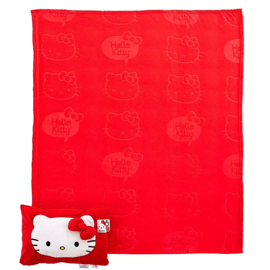 Hello Kitty Pillow Pocket Throw with Blanket (2 Piece Set) Image 3