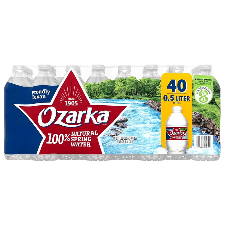 Ozarka Natural Spring Water 16.9 Fluid Ounce Bottles (Pack of 40) Image 2