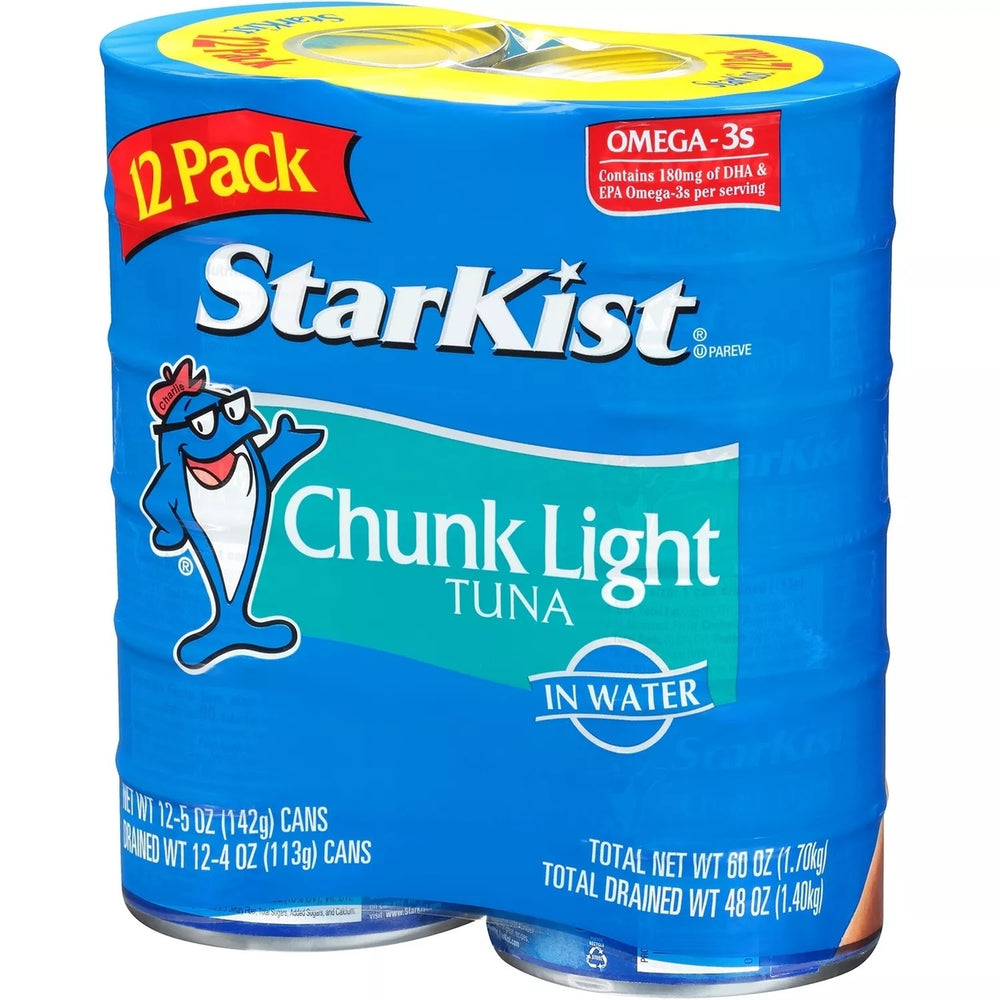 Starkist Chunk Light Tuna in Water 5 Ounce Can (Pack of 12) Image 2