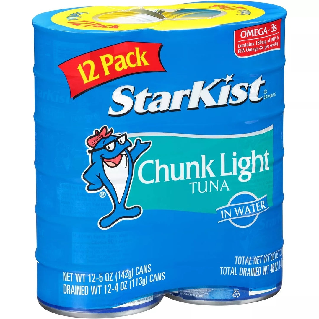 Starkist Chunk Light Tuna in Water 5 Ounce Can (Pack of 12) Image 3