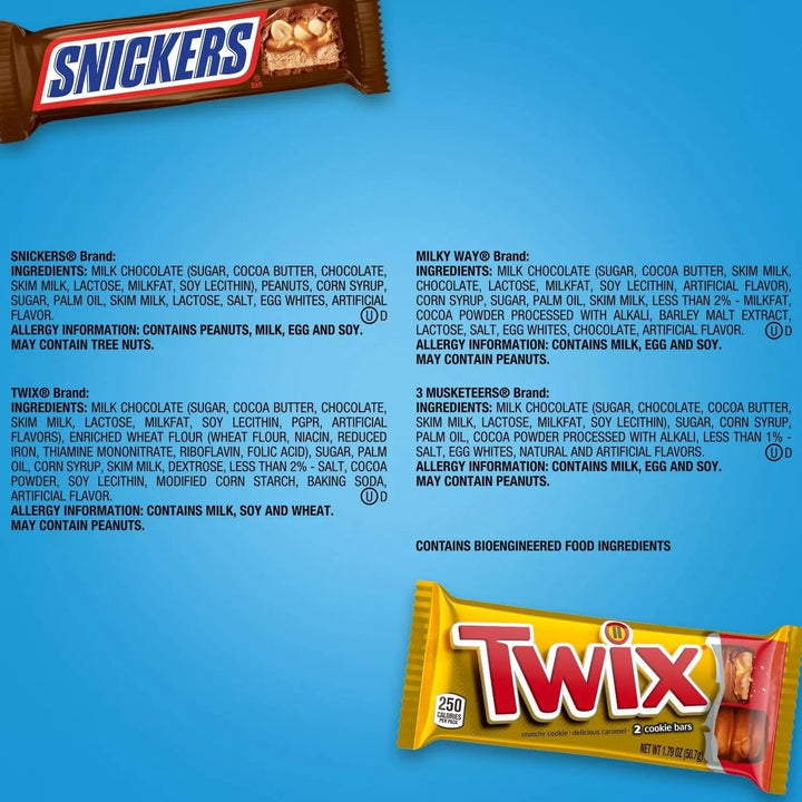 Milky Way Snickers Twix and More Full Size Bulk Chocolate Candy Bars (30 Count) Image 4