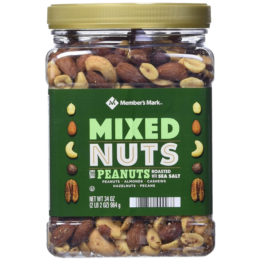 Members Mark Deluxe Mixed Nuts with Sea Salt (34 Ounce) Image 1