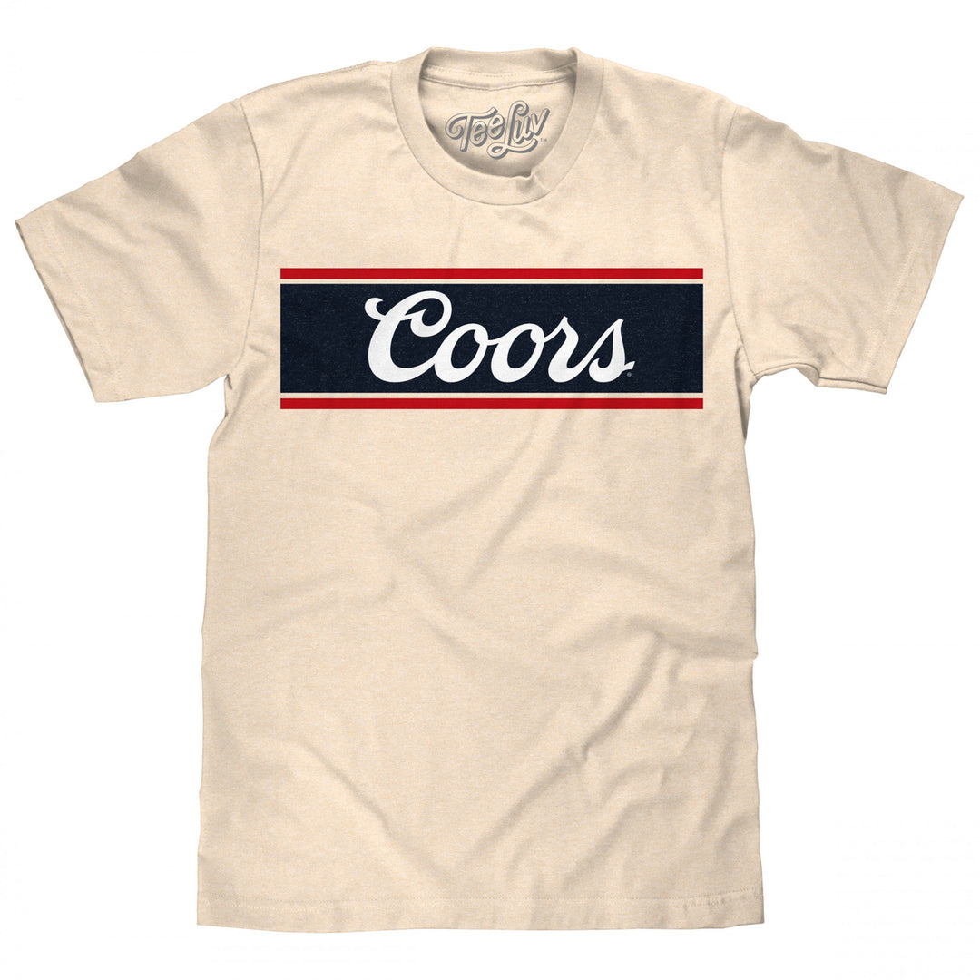 Coors Stripe Logo Cream Colorway T-Shirt Image 1