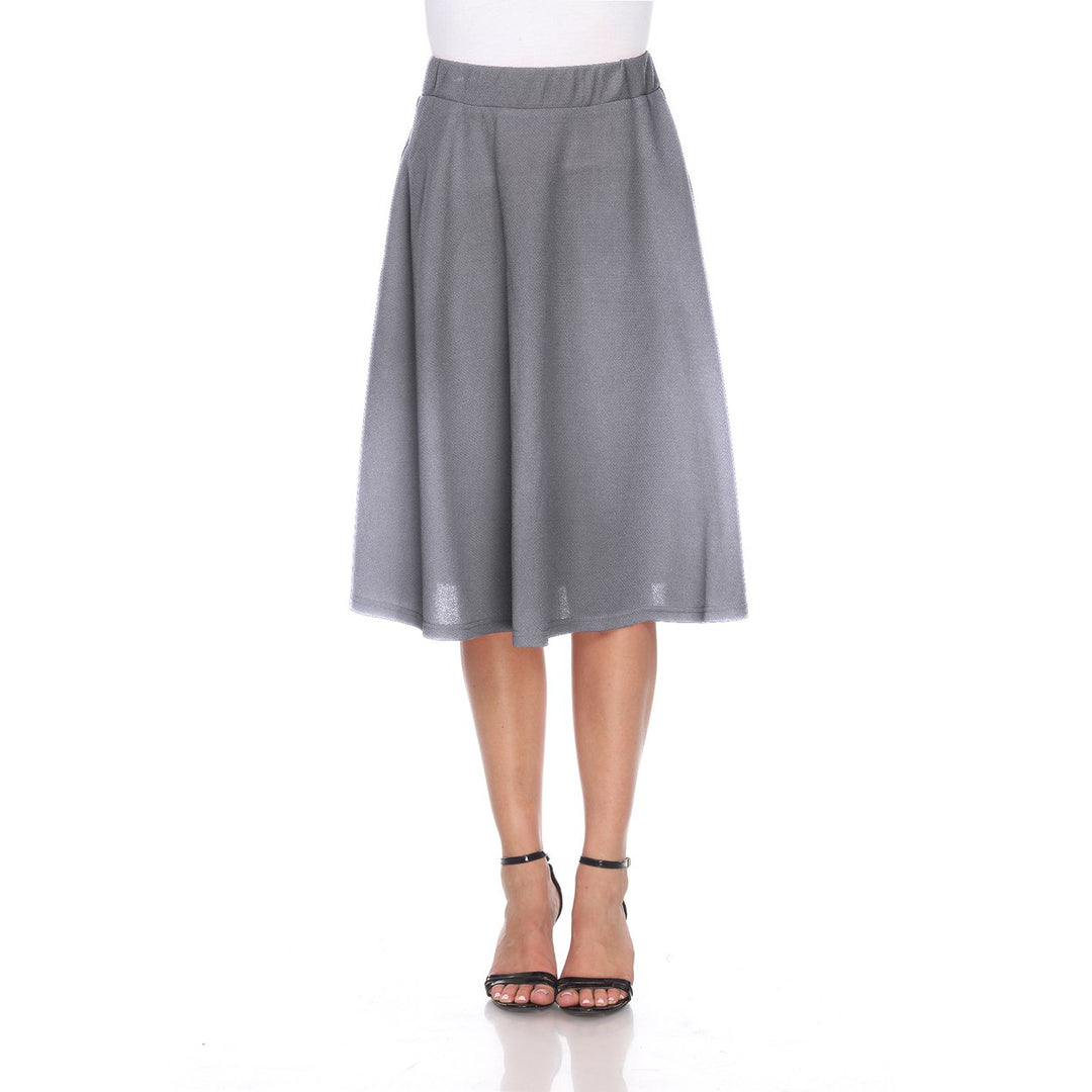 White Mark Womens Saya Flare Skirt Image 9