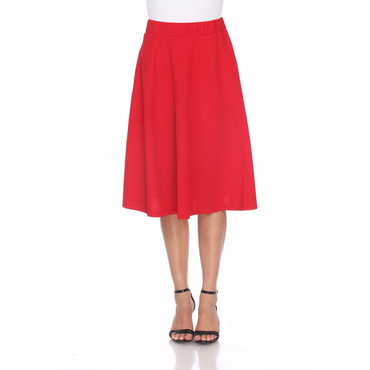 White Mark Womens Saya Flare Skirt Image 2