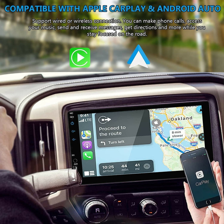 7 Inch Car Radio Apple Andriod Carplay BT Car Stereo Touch Screen Double 2Din+Camera Image 7
