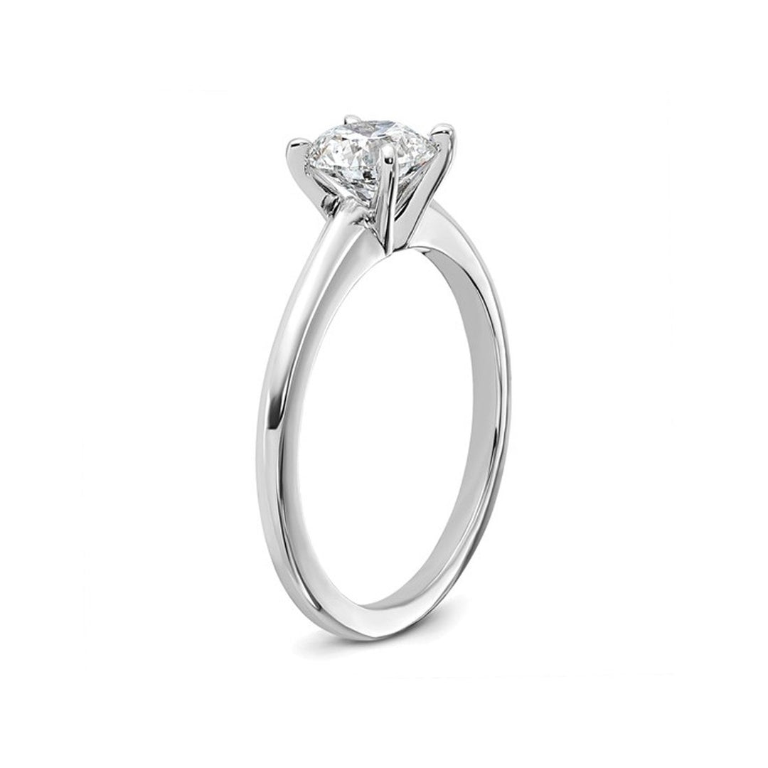 1.00 Carat (ctw VS2-VS1 D-E-F) IGI Certified Lab-Grown Diamond Solitaire Engagement Ring in 14K White Gold Image 3