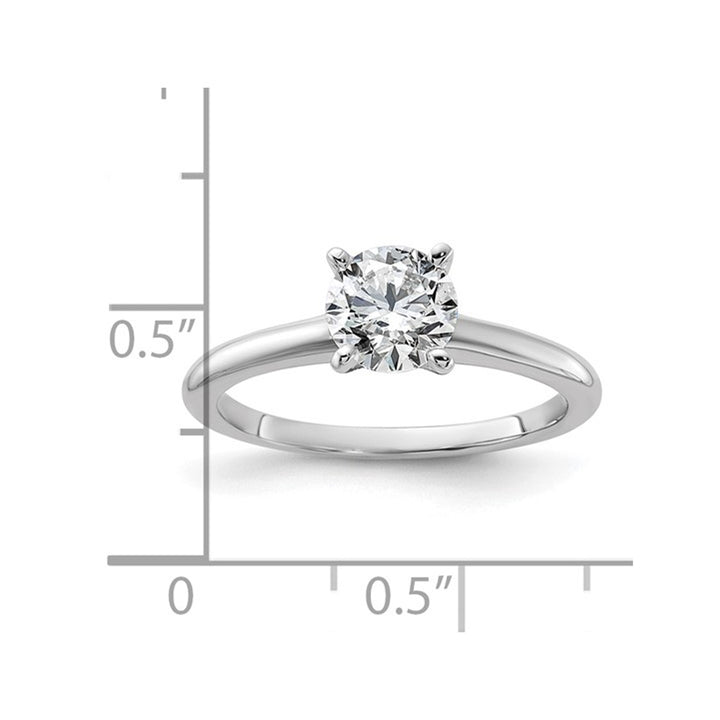 1.00 Carat (ctw VS2-VS1D-E-F) IGI Certified Lab-Grown Diamond Solitaire Engagement Ring in 14K White Gold Image 4