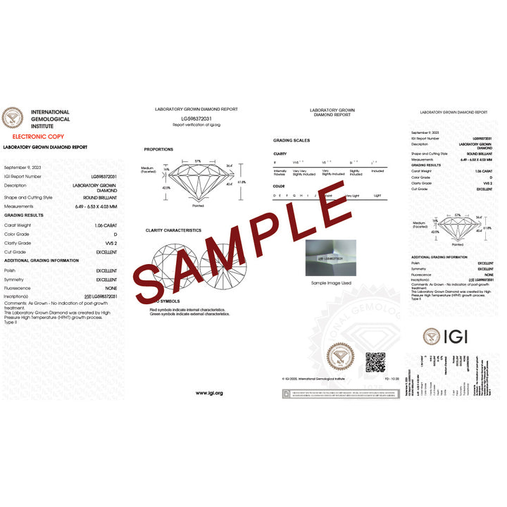 1.00 Carat (ctw VS2-VS1D-E-F) IGI Certified Lab-Grown Diamond Solitaire Engagement Ring in 14K White Gold Image 4