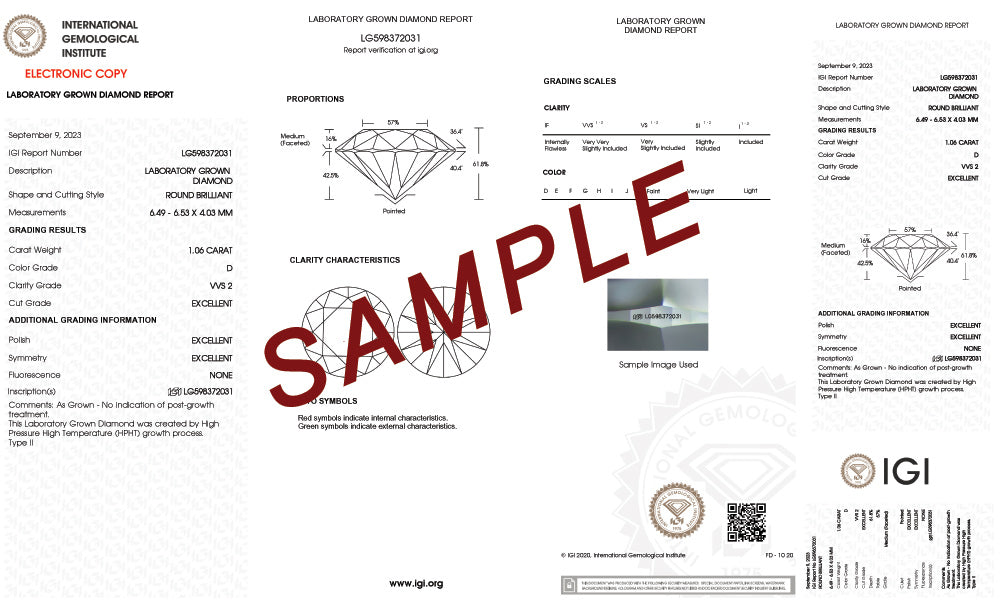 1.51 Carat (ctw VS2-VS1 D-E-F) IGI Certified Lab-Grown Three-Stone Diamond Engagement Ring 14K White Gold Image 3