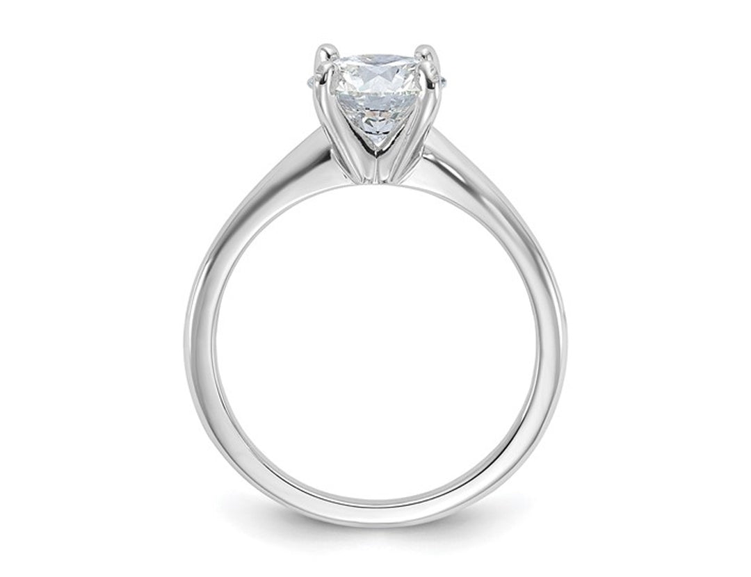 1.50 Carat (ctw VS2D-E-F) Certified Lab-Grown Diamond Solitaire Engagement Ring in 14K White Gold Image 4