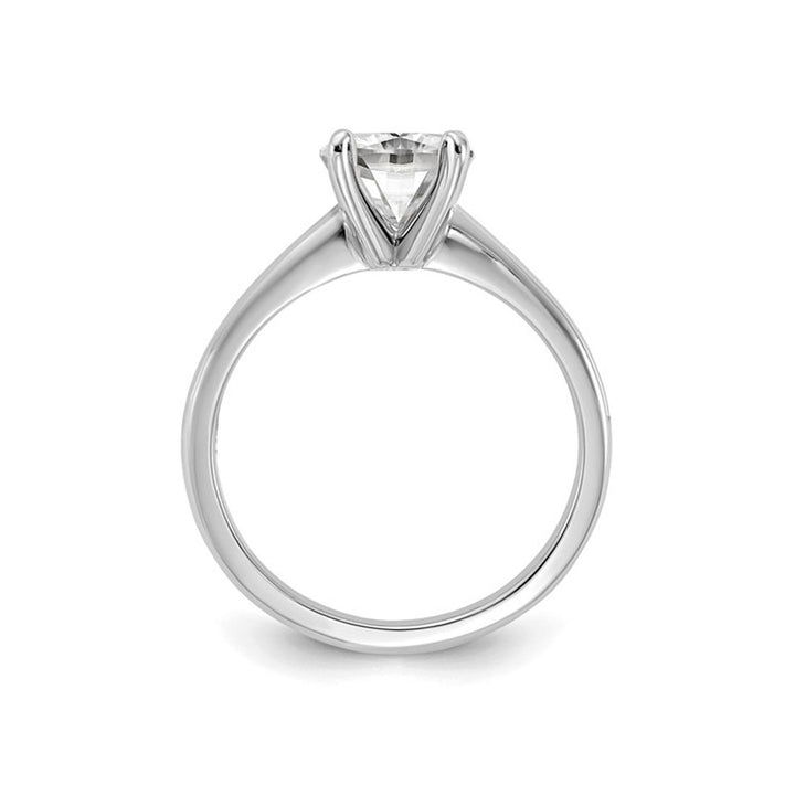 1.75 Carat (ctw VS2D-E-F) Certified Cushion-Cut Lab Grown Diamond Solitaire Engagement Ring in 14K White Gold Image 3